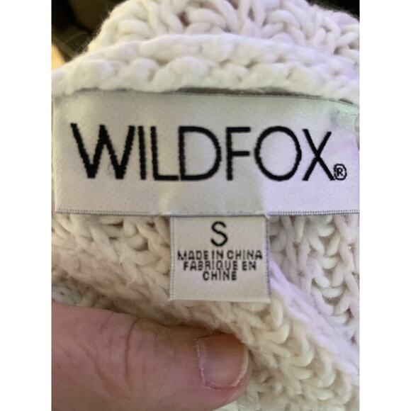 Revolve Wildfox Palmetto Reversible Knit Sweater Womens Size Small reversible - Picture 6 of 14